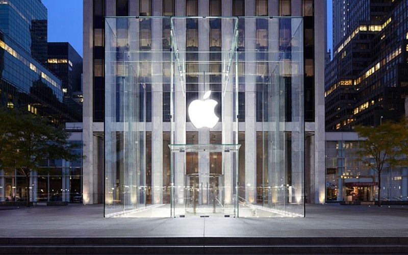 The iconic Apple Store Fifth Avenue Glass Cube