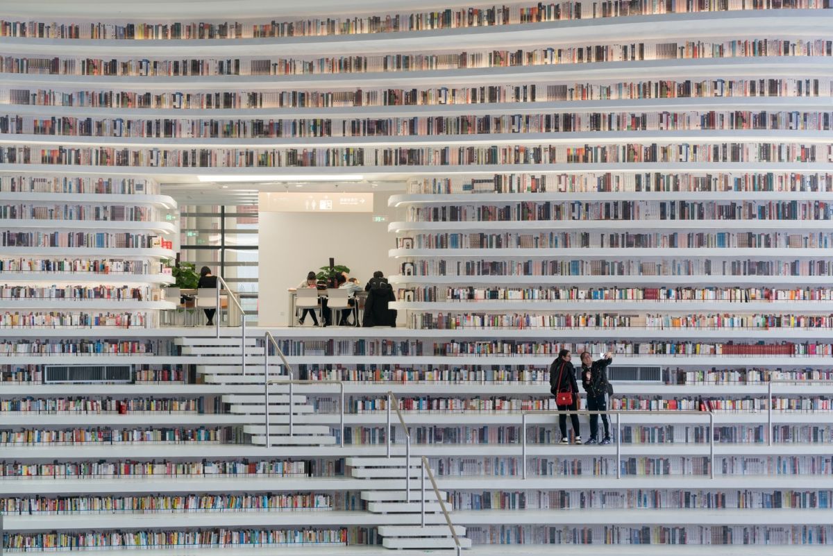 The most beautiful Amazing Tianjin Binhai Library