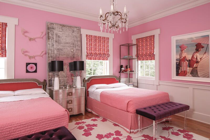 The pink room for teenage girls