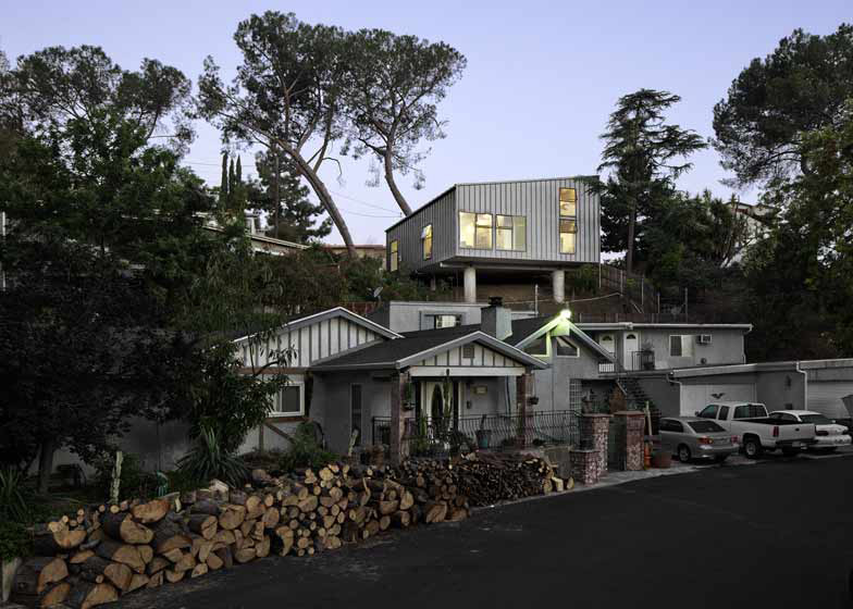 Tiny house on pillars