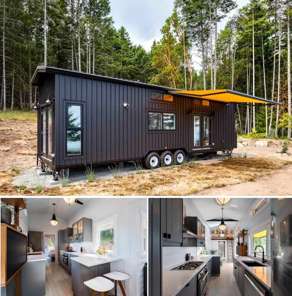 Tiny House Kitchen on a 36 square meters floor plan.