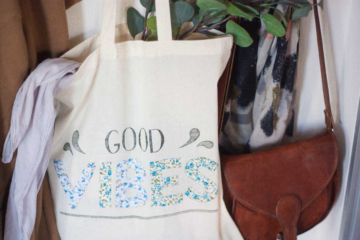 Tote bag floral