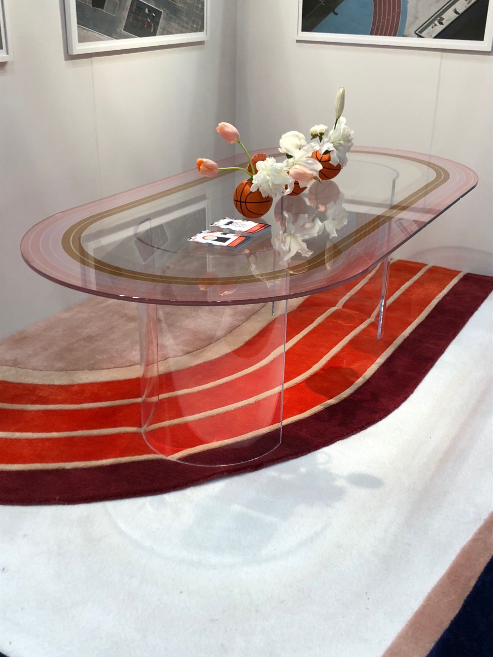 Track Glass Table from An Aesthetic design