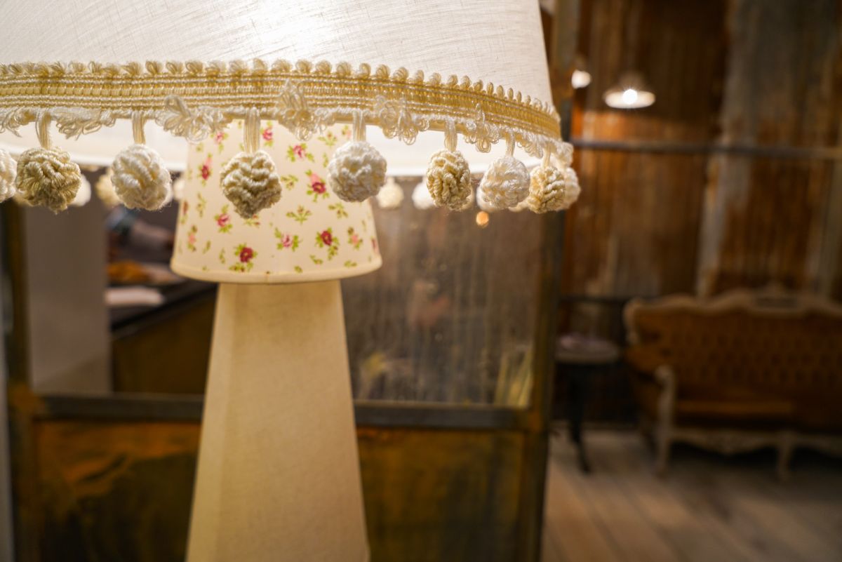 Traditional lampshade from Karman Italy