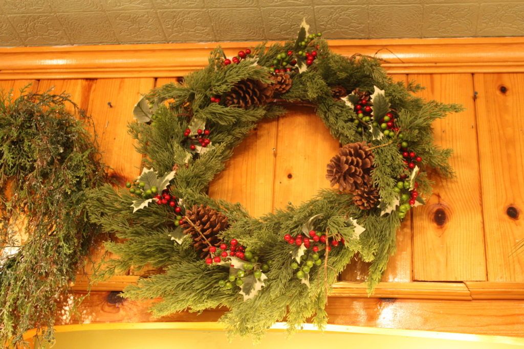 Traditional wreaths are an easy and appropriate choice for any home.