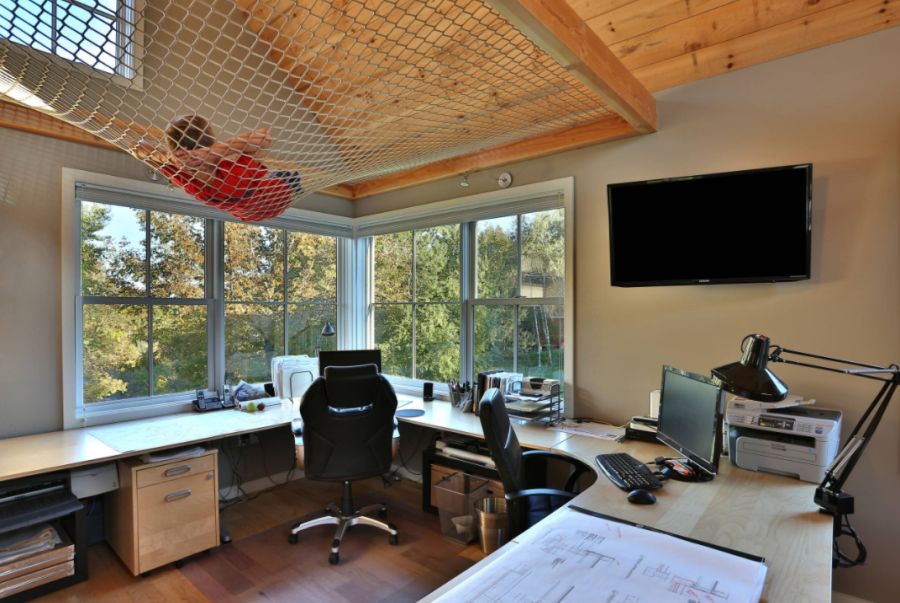 Transitional Home Office in Portland Maine