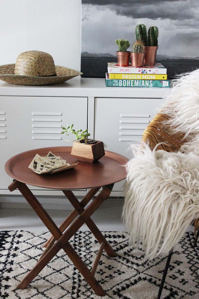 Tray DIY IKEA Hack Copper End Table