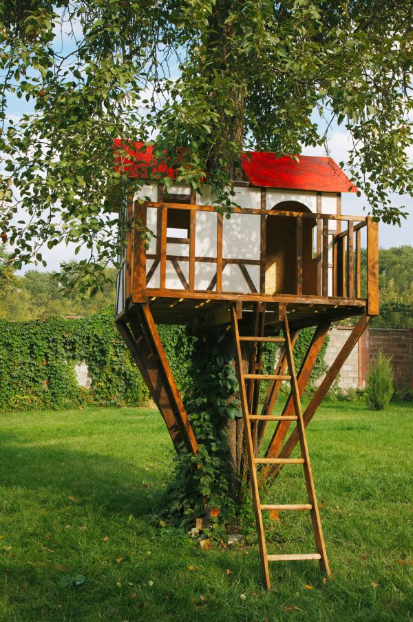 Treehouse Plans and Designs On Backyard