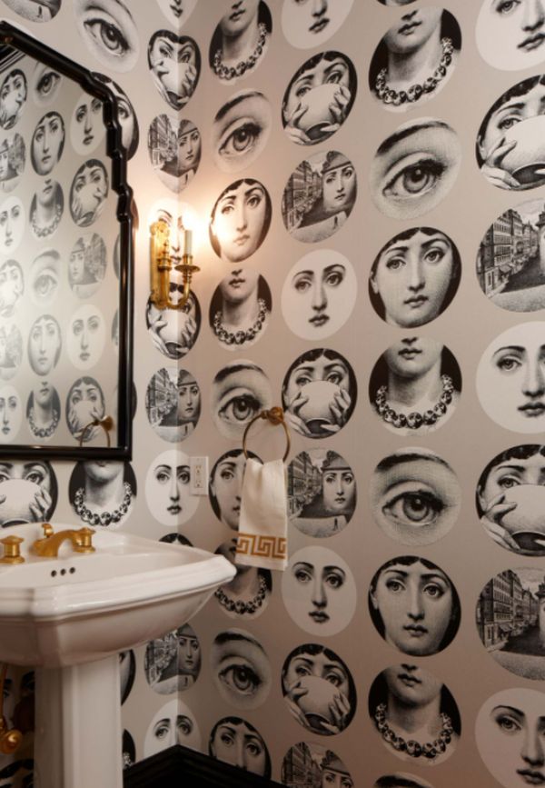 Trendy powder room photo in San Francisco