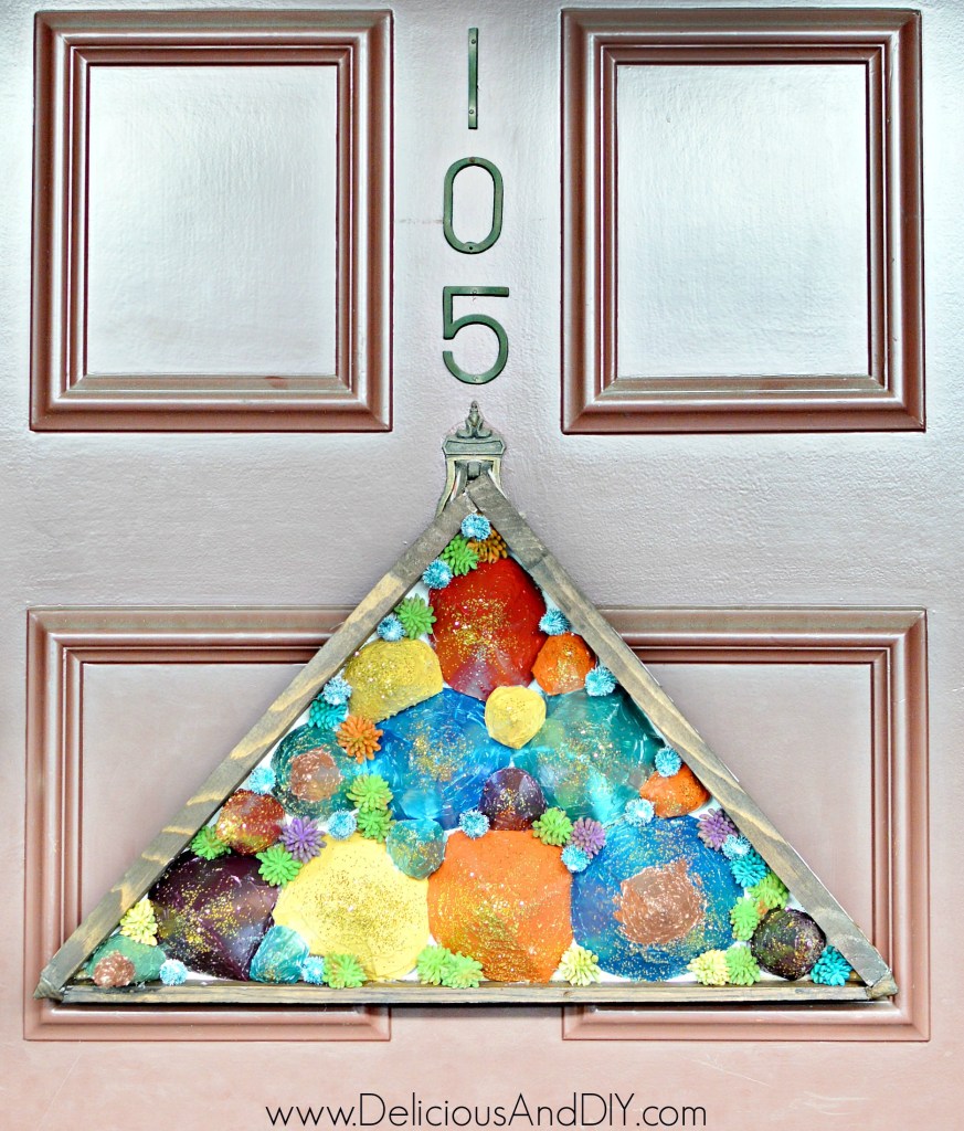 Triangle door wreath