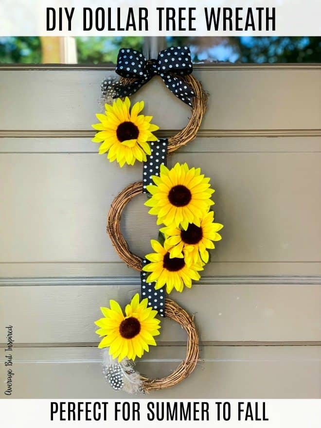 Triple Sunflower Wreath