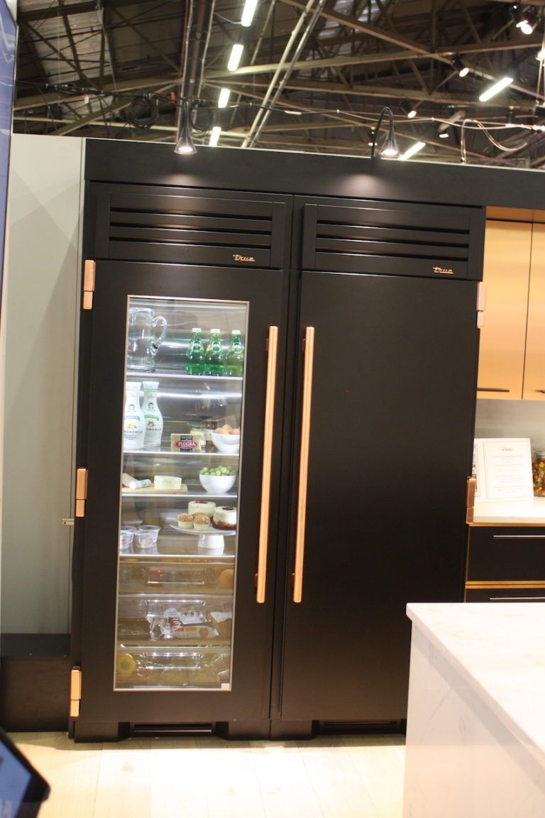 True Matte black fridge