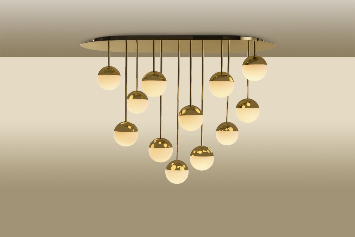 Trussardi Cherries Brass Chandelier