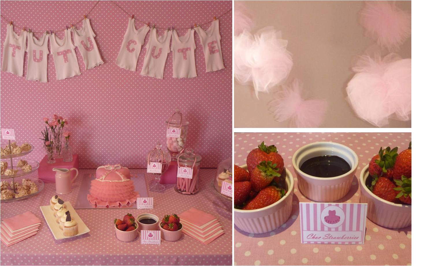 Tutut Cute Pink Themed for Baby Shower