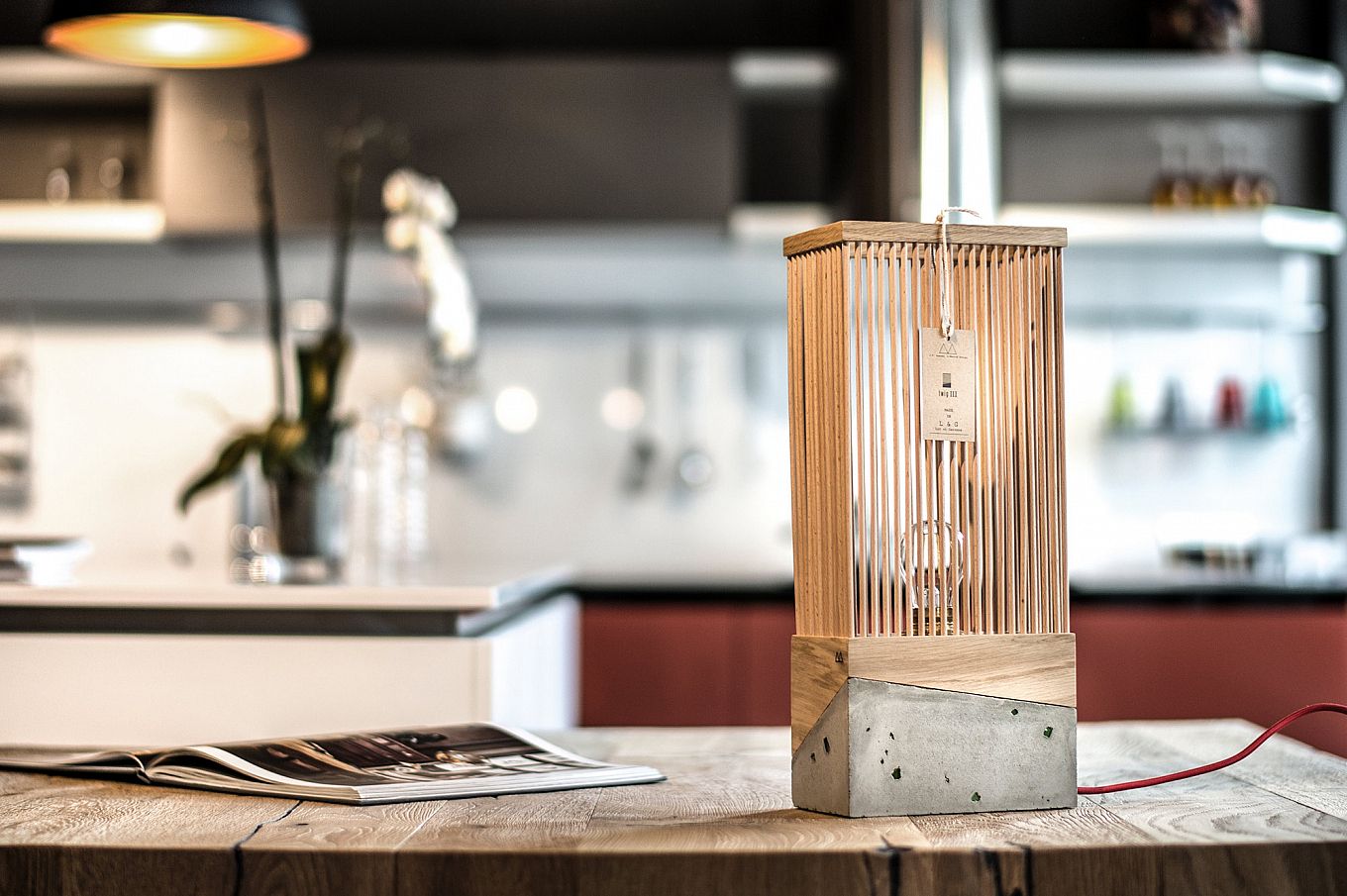 Twig Concrete Base Lamp