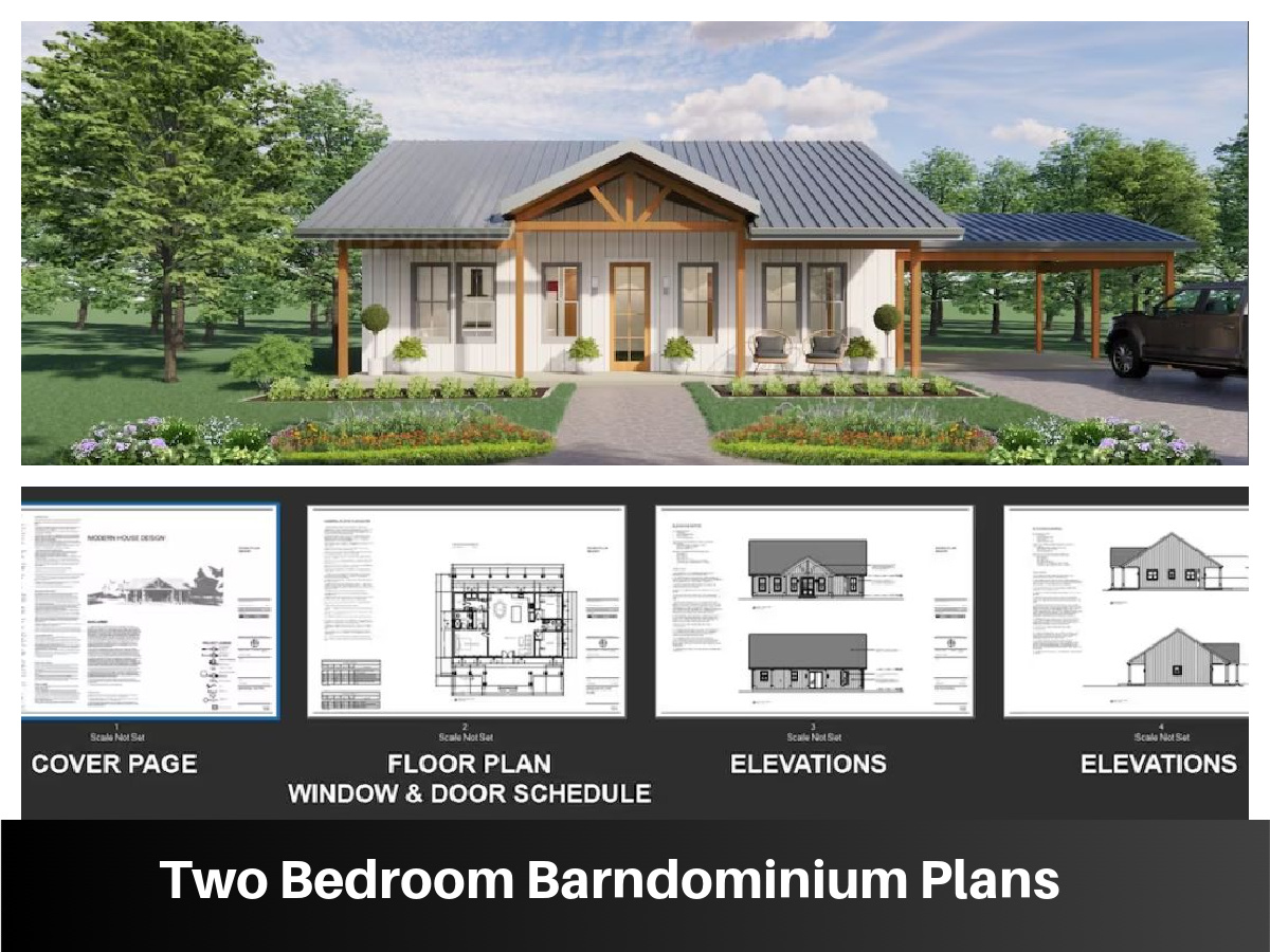 Two Bedroom Barndominium Plans