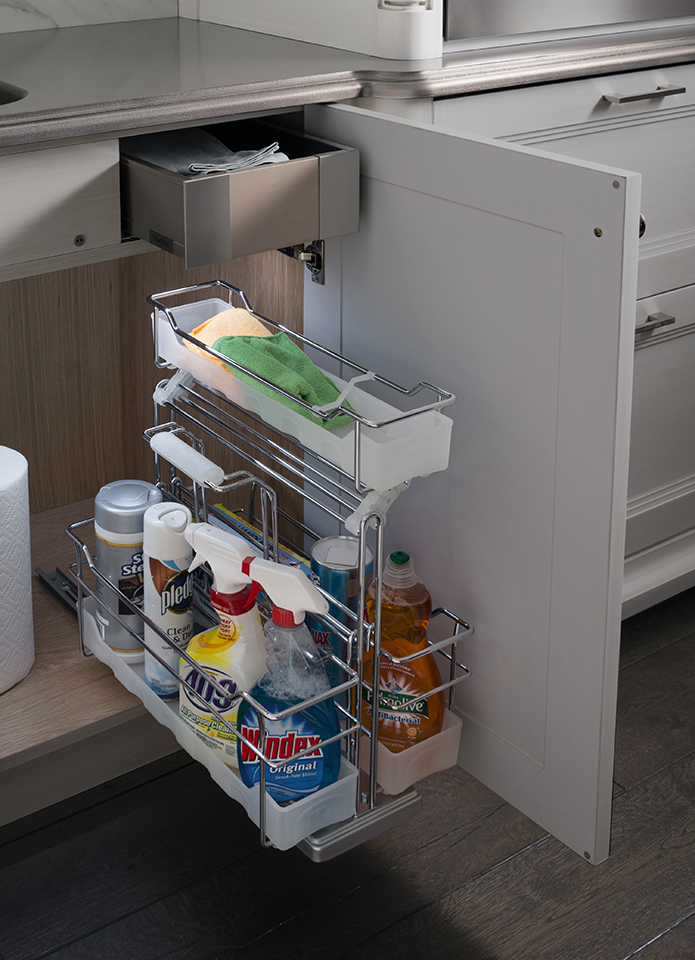 Under sink kitchen drawer supply