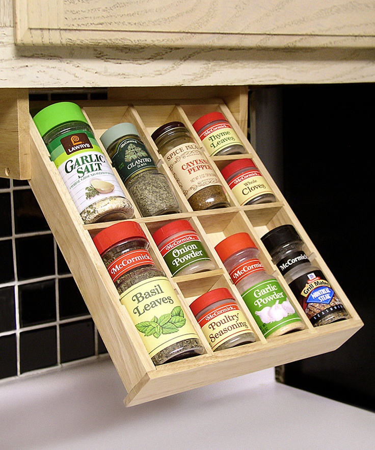 Under the Cabinet Spice Organizer