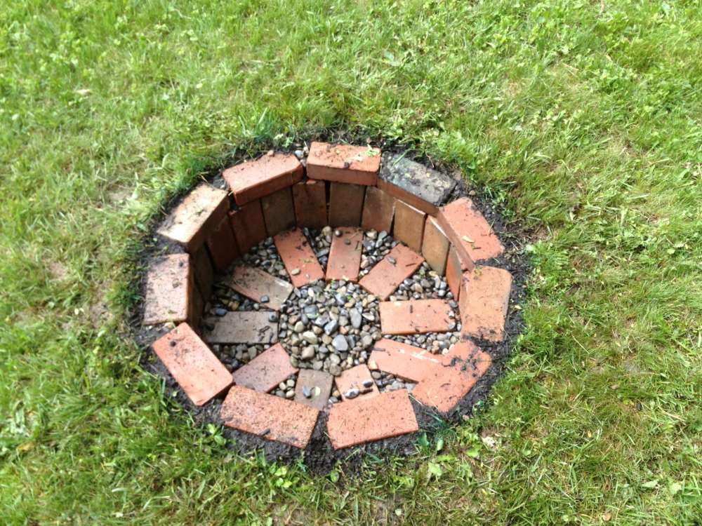 Underground DIY fire pit