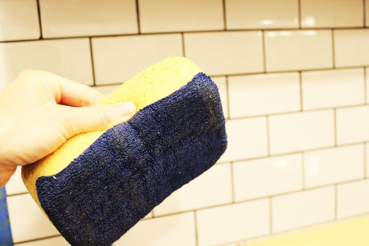 Use the terry cloth side