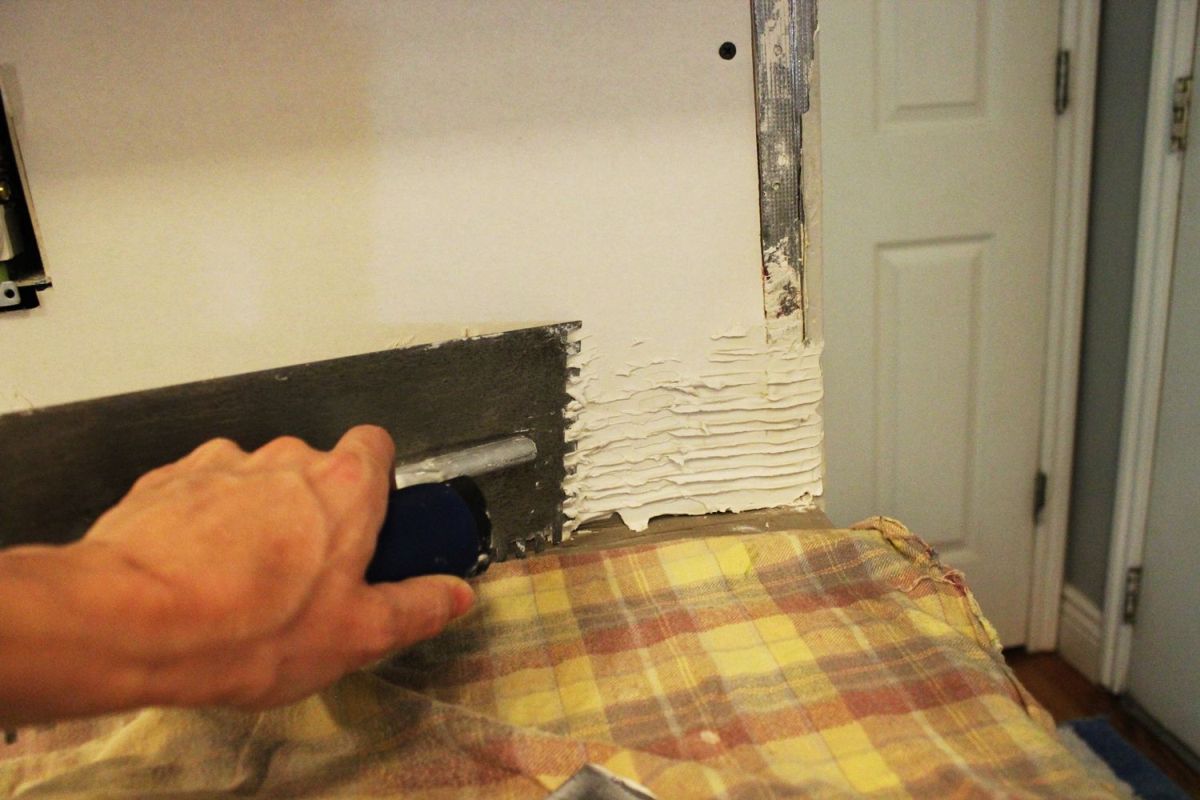 Use trowel teeth