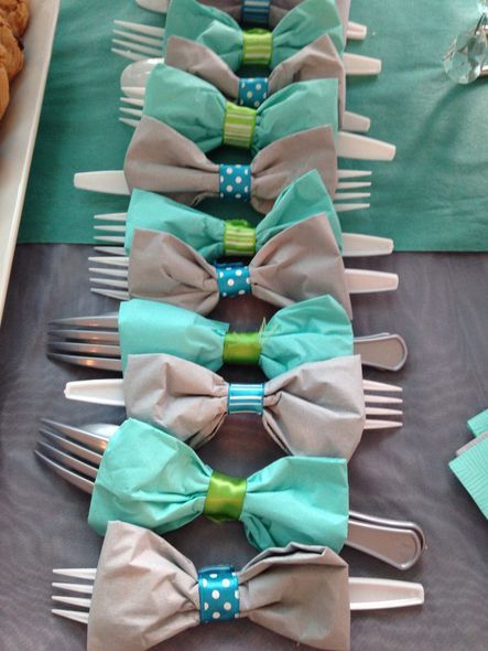 Use up Your Washi Tape for Bowtie Napkins