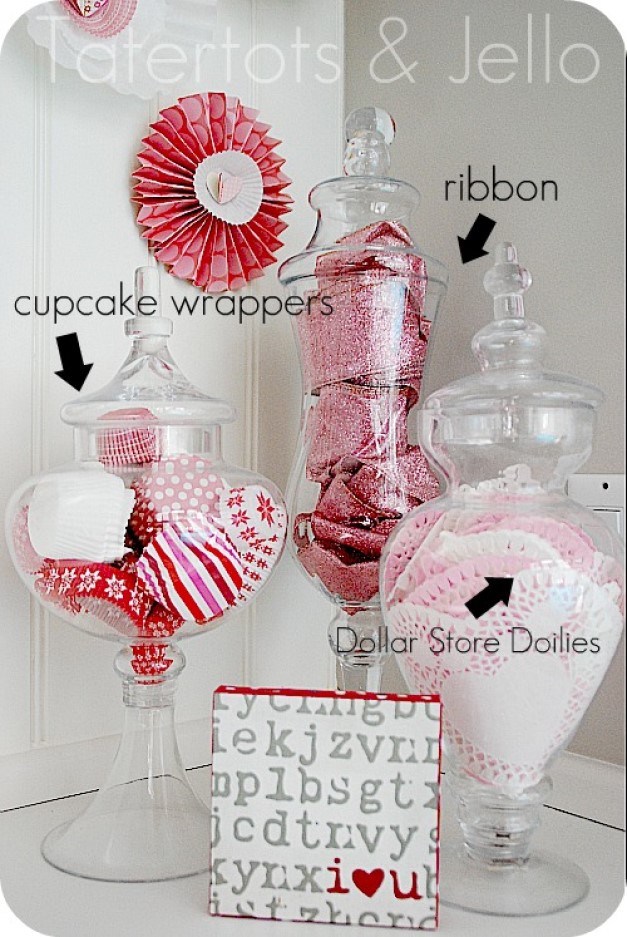 Valentine Apothecary Jars