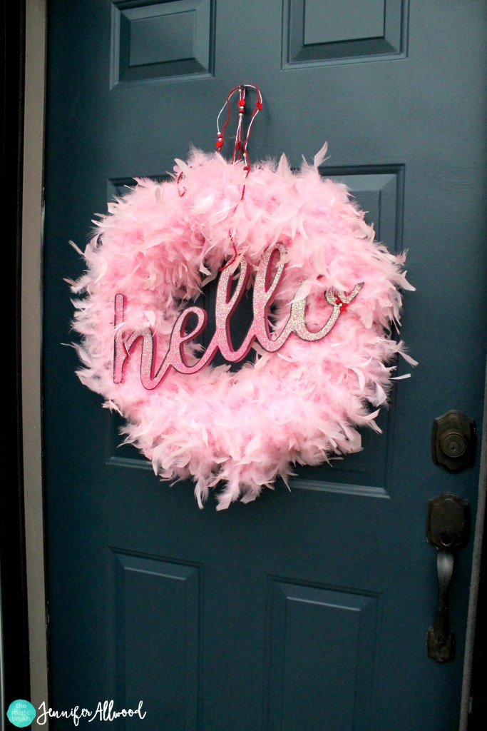 Valentine wreath for your front door