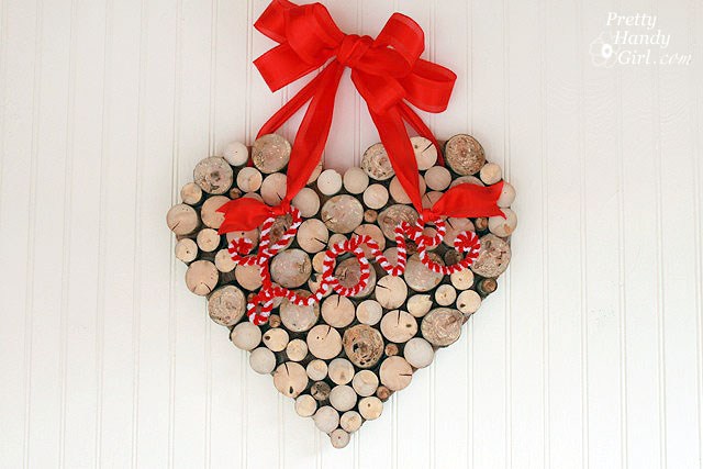 Valentine’s Day Wreath from Tree Branches