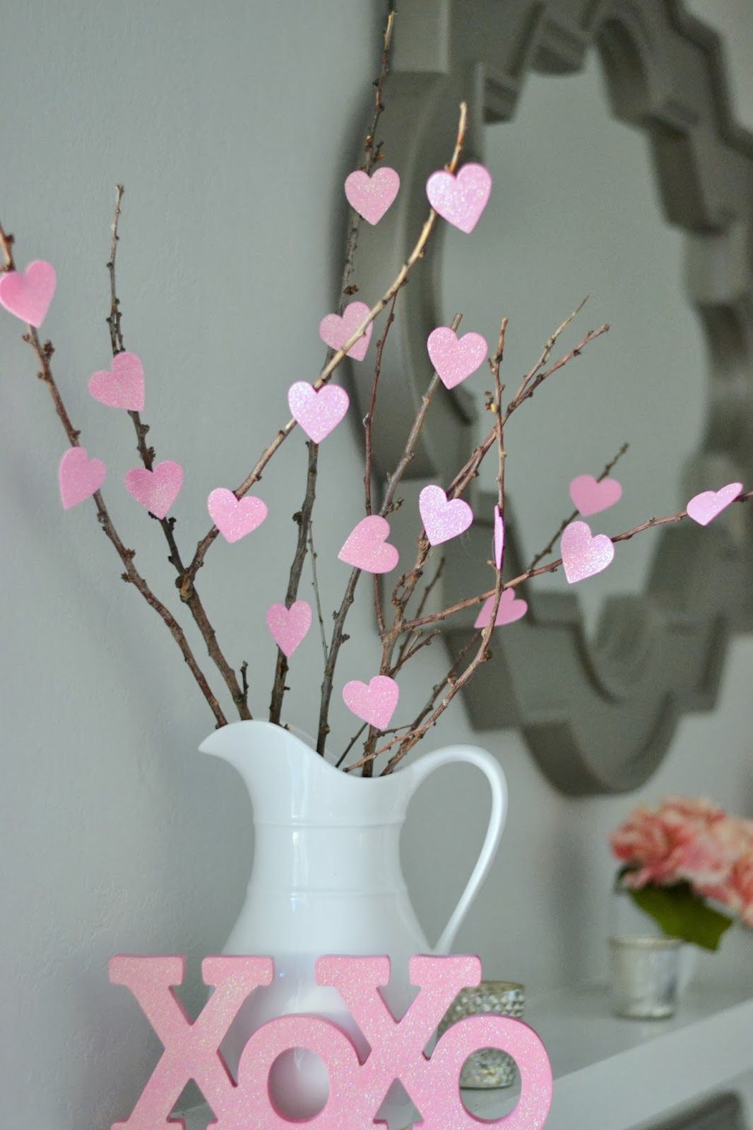 Valentine's Decorations - DIY heart tree