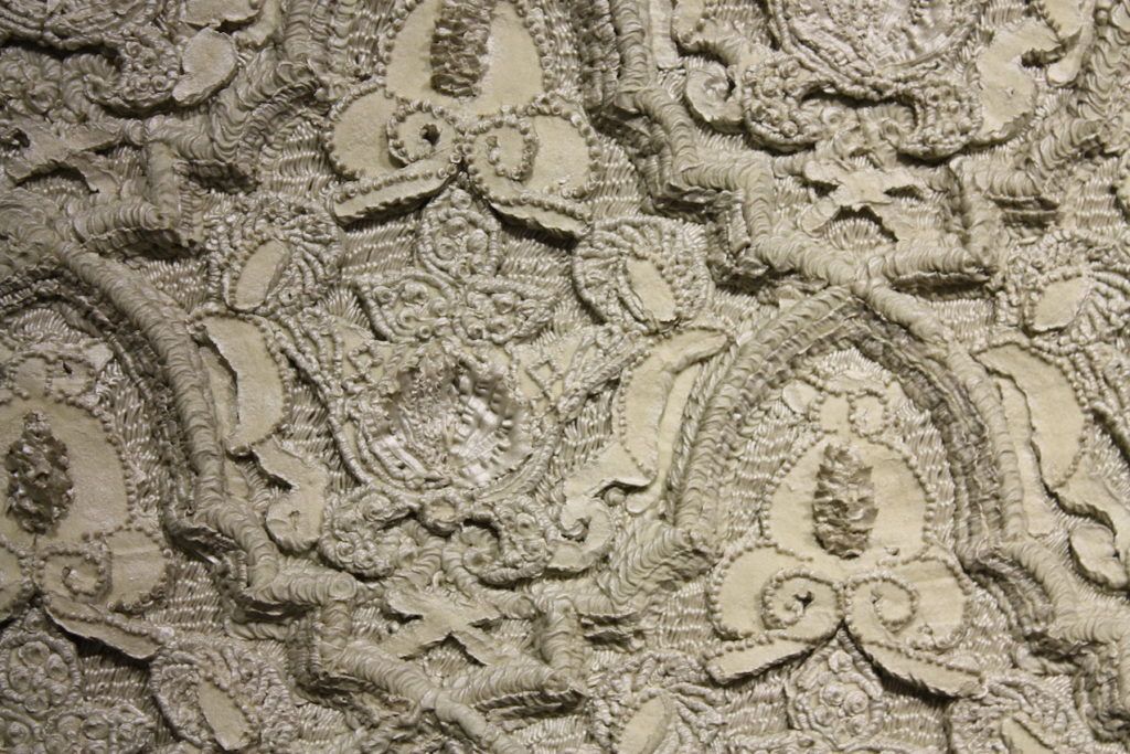 Intricate, multifaceted and complex texture is the most intriquing aspect of this piece.