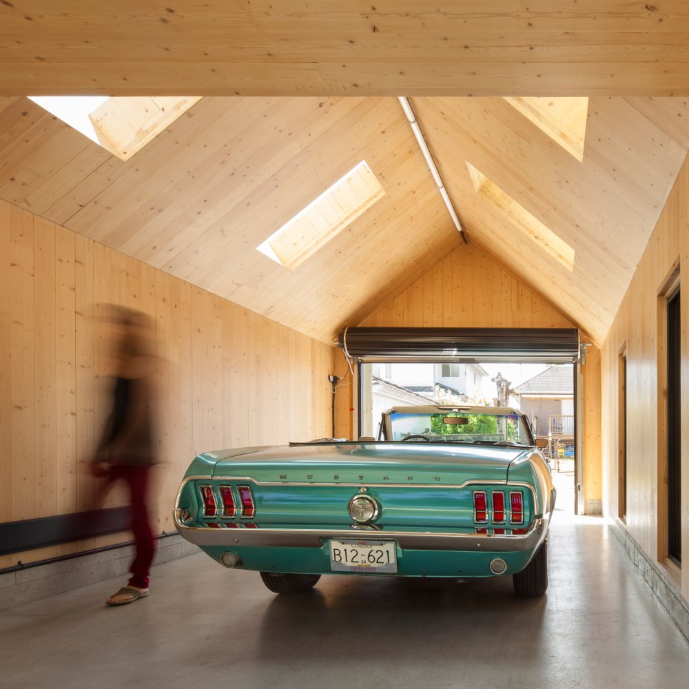 Vancouver practice Motiv Architects Garage Conversion plywood