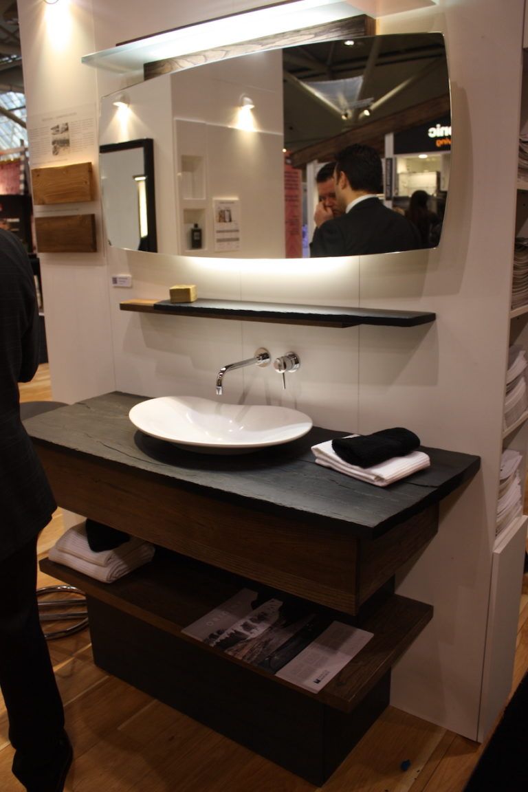 Vanico submerged wood vanity