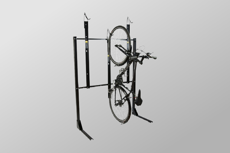 Vertical Single Sided Anchored Bike Rack