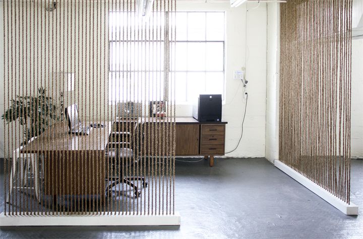 Vertical rope wall divider