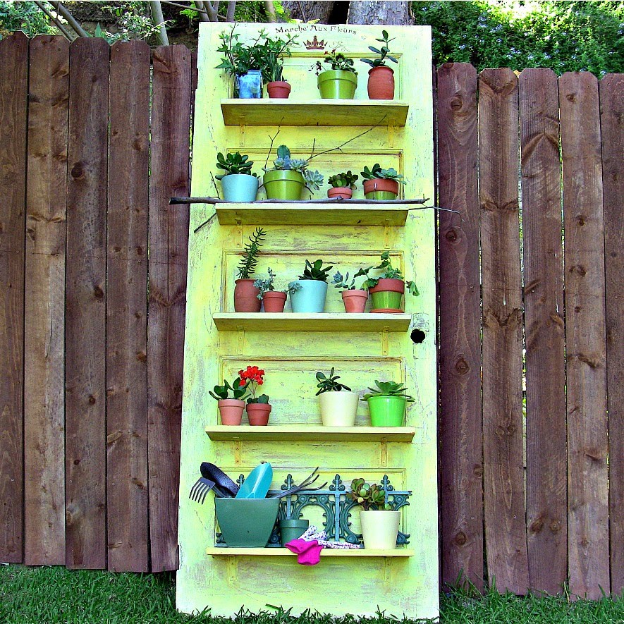 Vintage door shelf