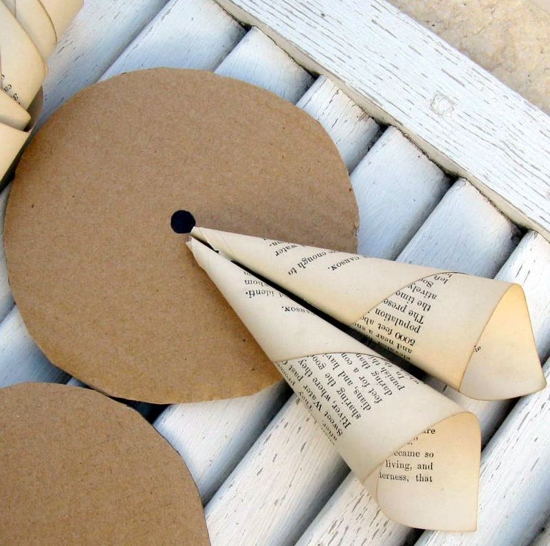 Vintage Paper Wreath DIY