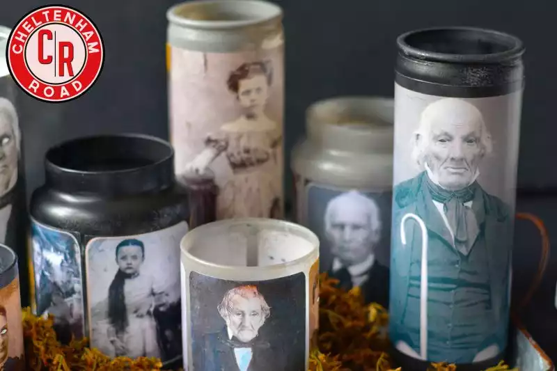 Vintage ghosty candles