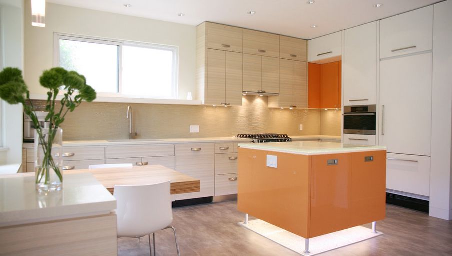 Vinyl kitchen floor option