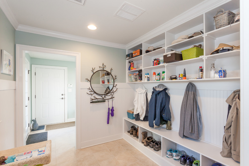 Wainscoting in a Mudroom