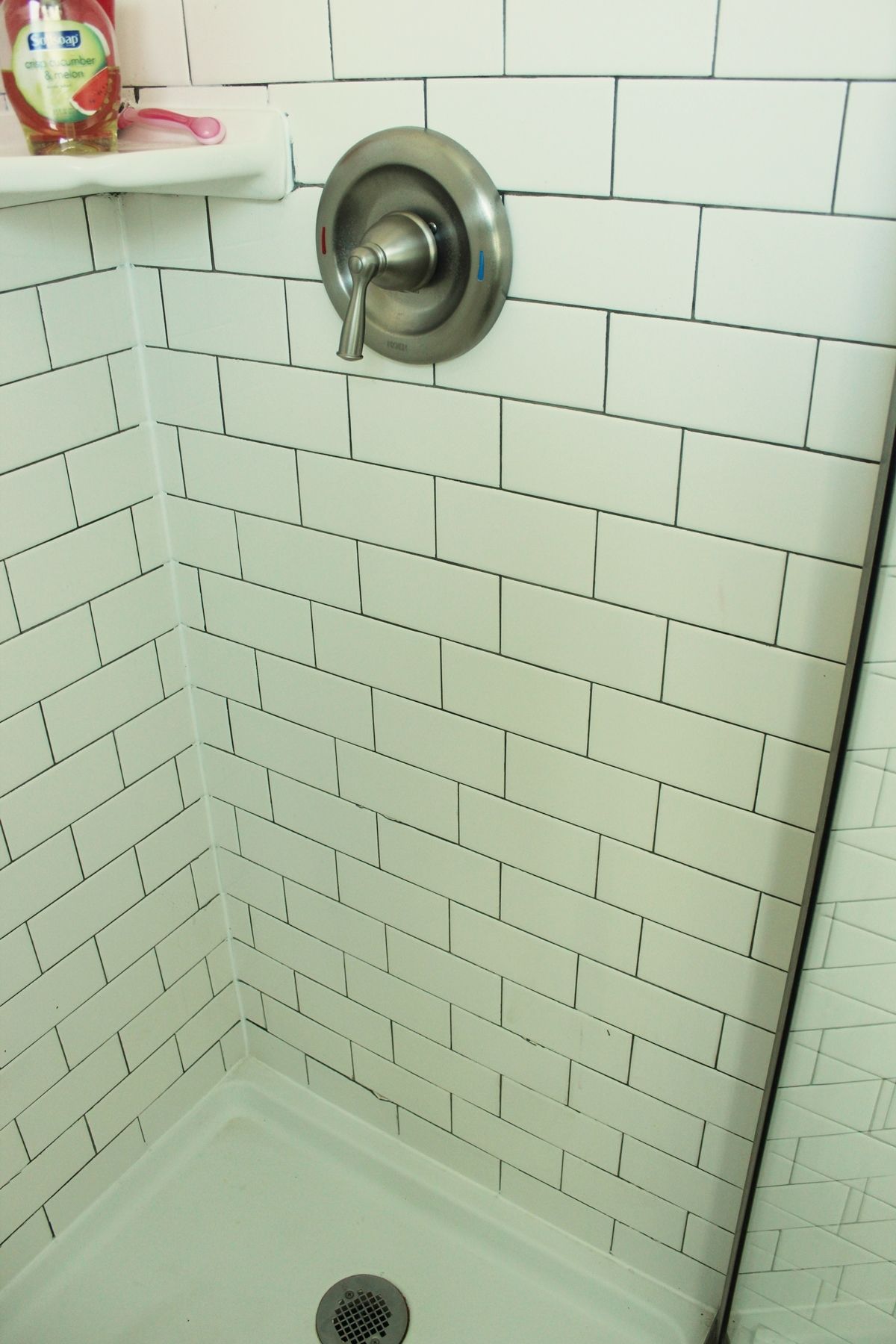 Walk In Shower - Subway Tiles