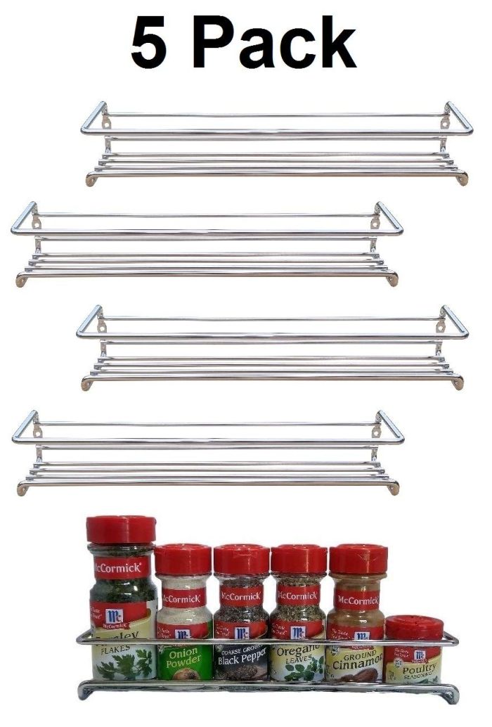 Wall Mount Spice Rack Organizer for Cabinet