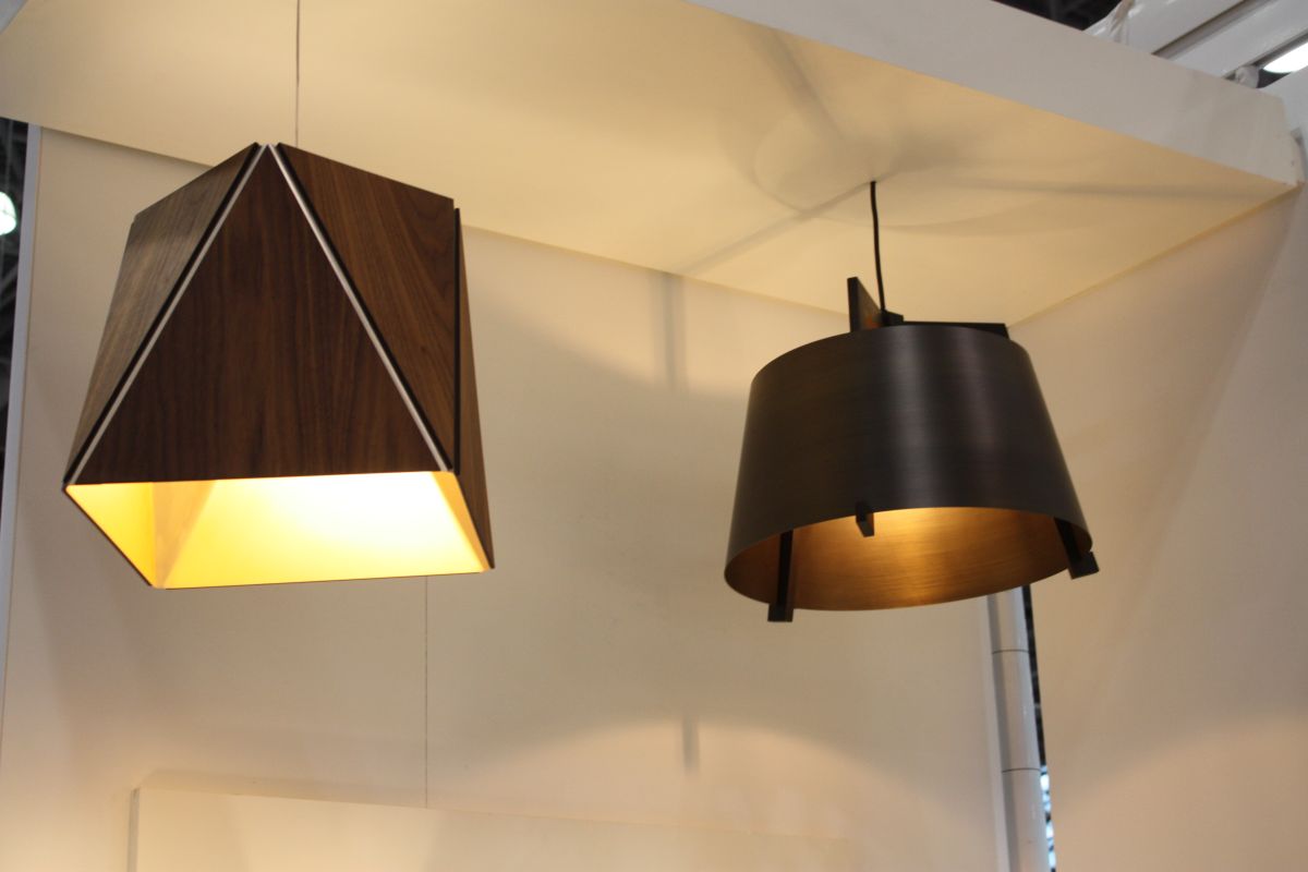 Walnut Color Lighting Fixtures Hanging pendant