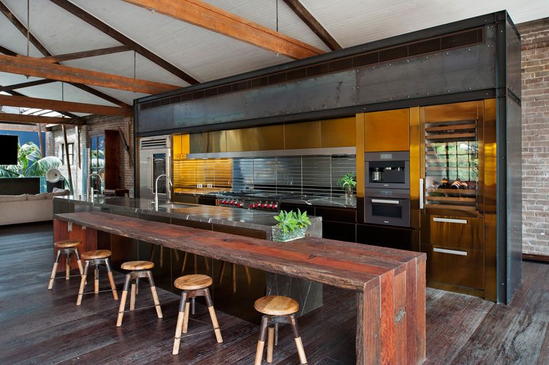 Warehouse-To-Living Conversion Kitchen by Allen Jack Cottier