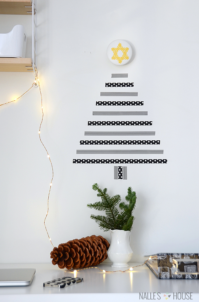 Washi Tape Christmas Tree DIY