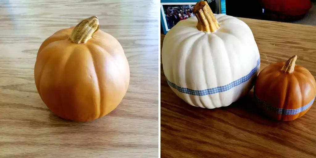 Washi tape pumpkin project