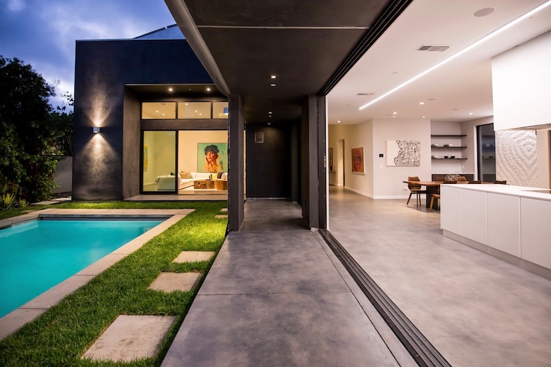 Wave House kitchen access to pool