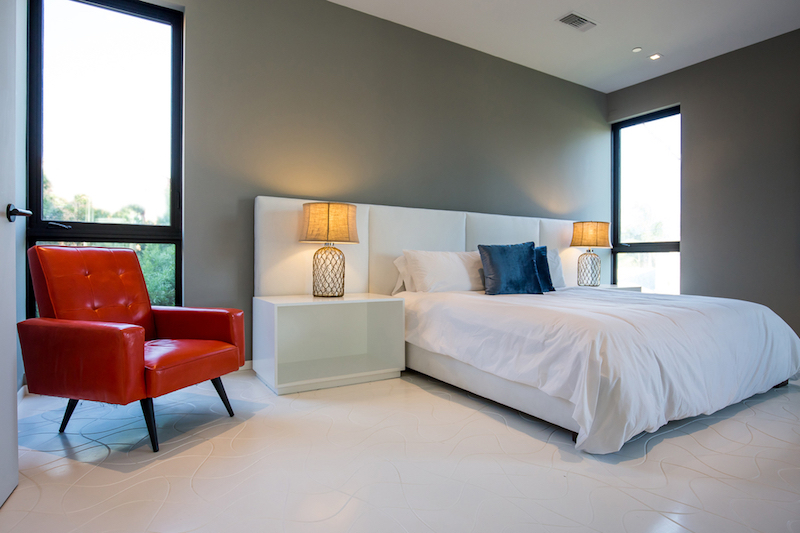 Wave House master bedroom accent chair