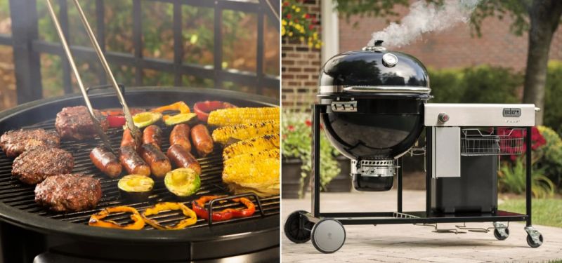 Weber Summit 24 Inch Charcoal Grilling Center Black