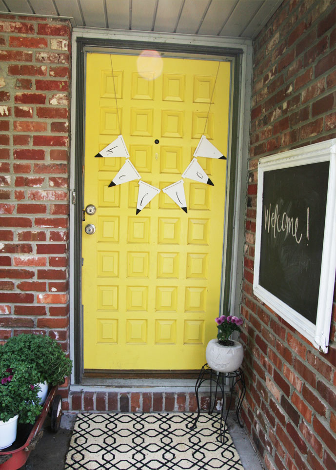 Simple Banner fall Wreath